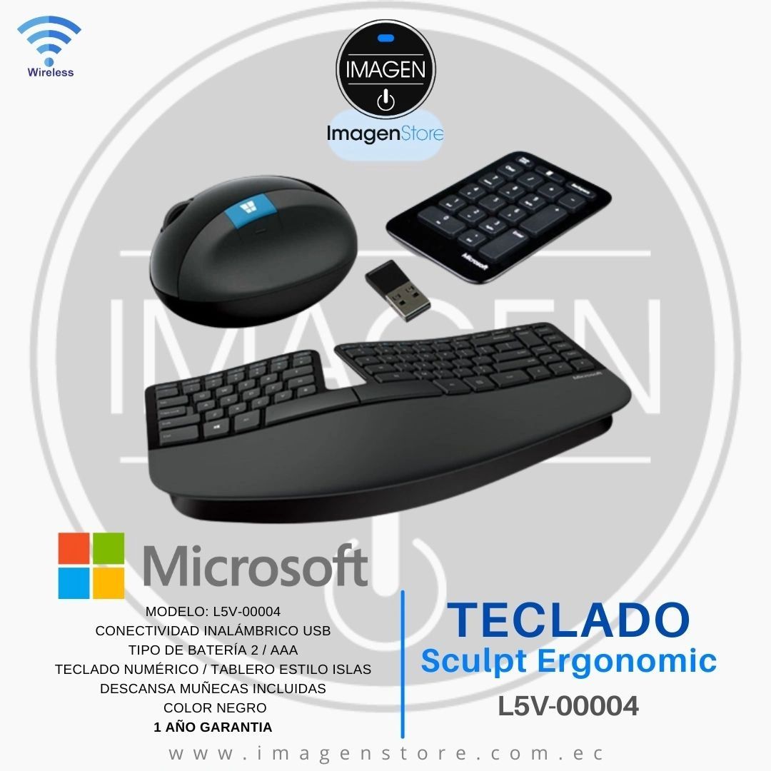 TECLADO ERGON MICO MICROSOFT SCULPT ERGONOMIC